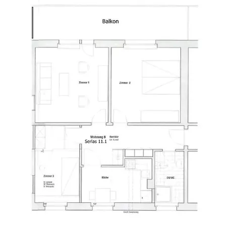 S11-1 - 70m2 Mit Seeblick, Balkon, Serlas, Parkplatz Apartament Sankt Moritz